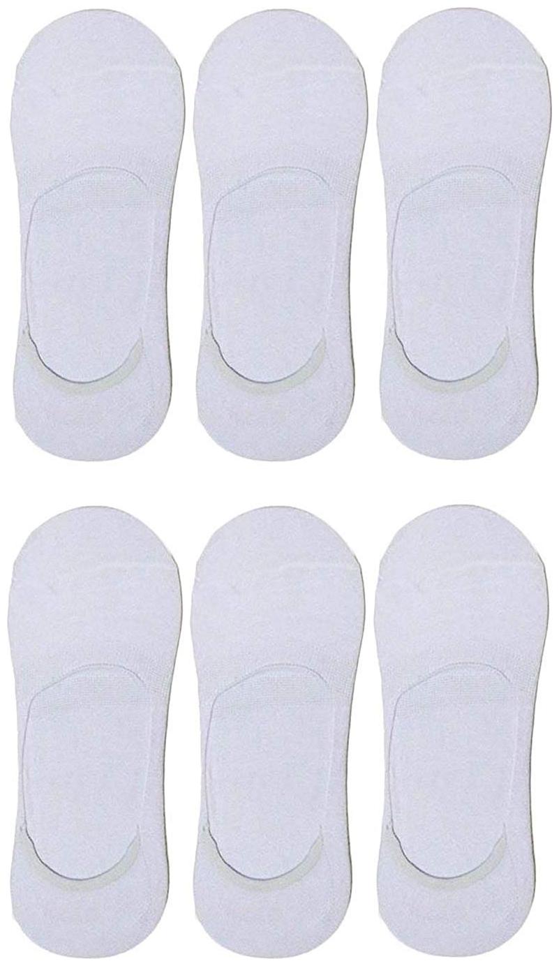 

PINKIT White Cotton No show socks ( 6 pairs )
