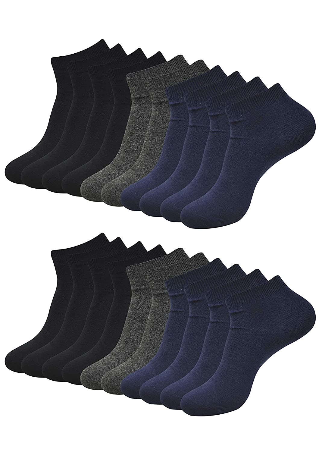 

Pinkit Multi Cotton Ankle length socks ( Pack of 10 )