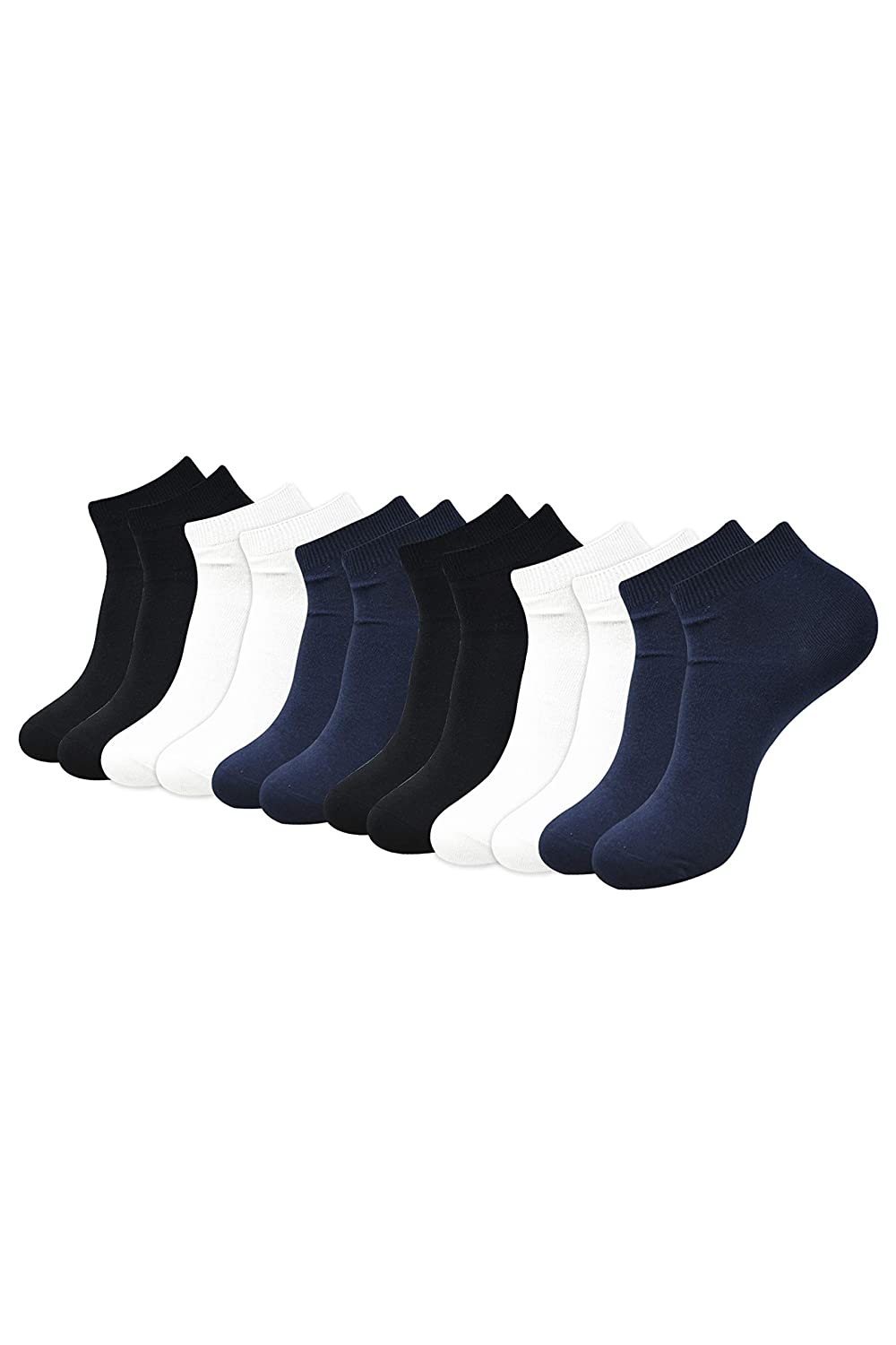 

Pinkit Multi Cotton Ankle length socks ( Pack of 6 )