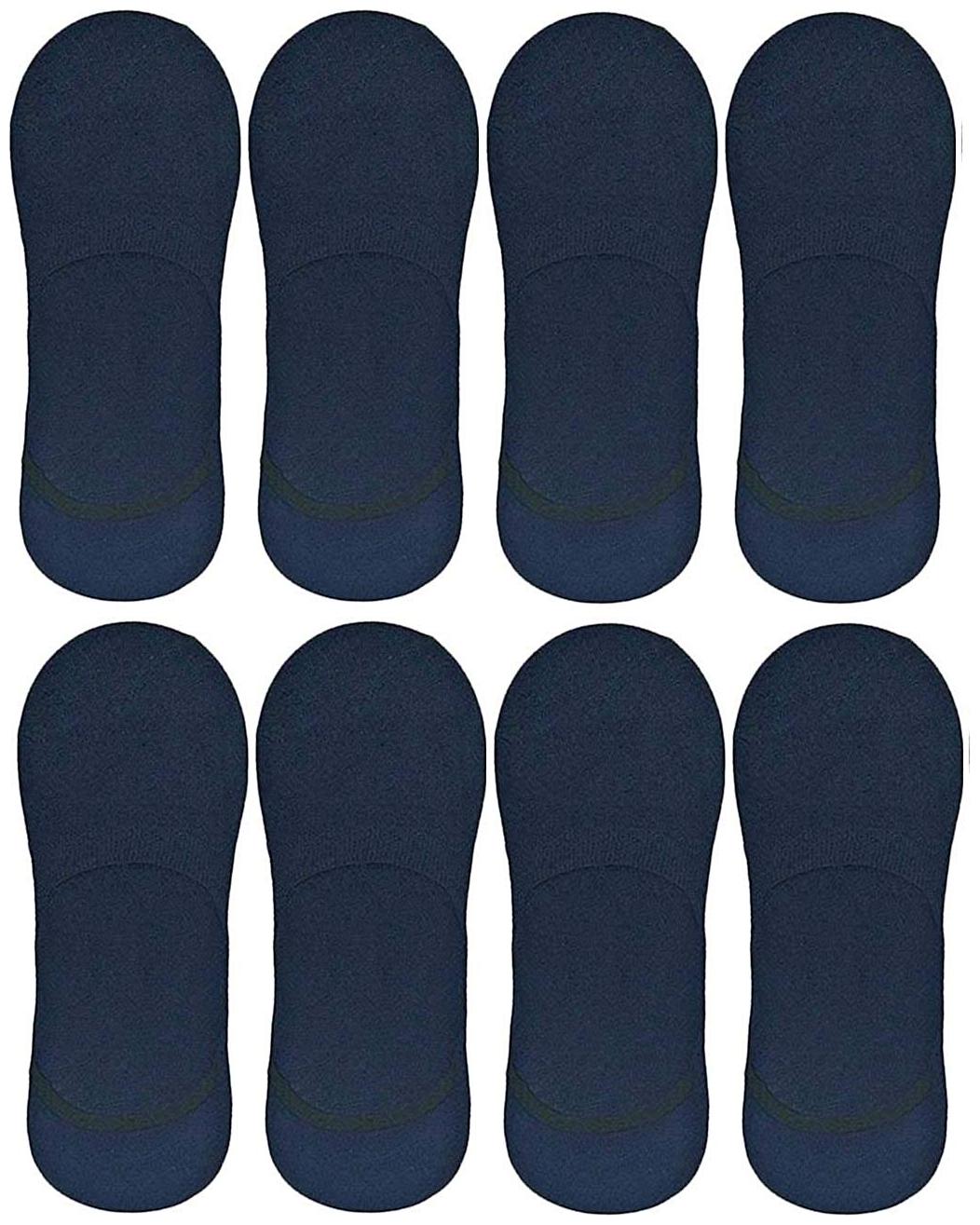 

PINKIT Blue Cotton No show socks ( 8 pairs )