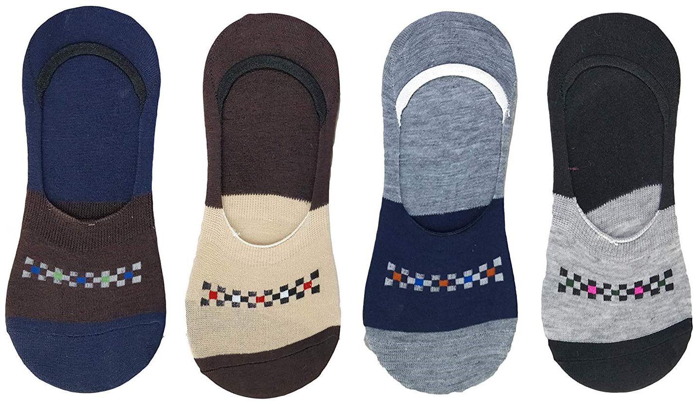 

PINKIT Multi Cotton No show socks ( 4 pairs )