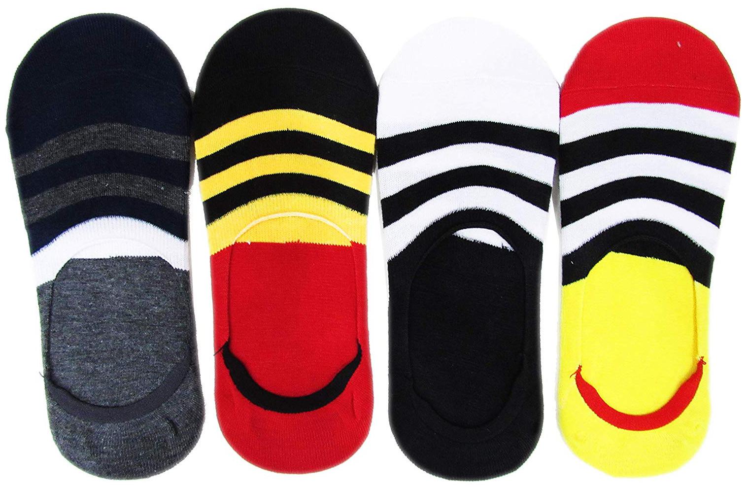 

PINKIT Multi Cotton No show socks ( 4 pairs )