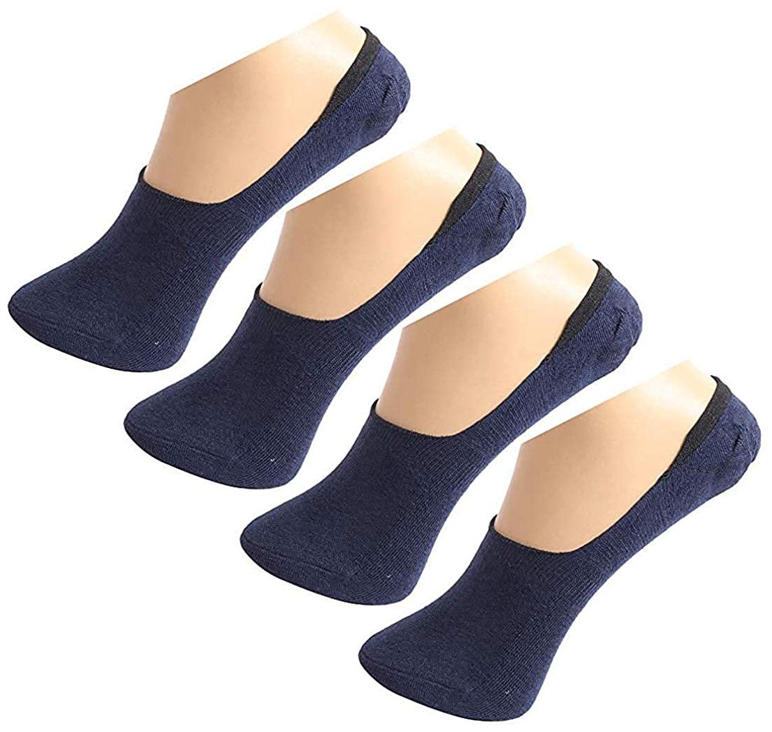 

Pinkit Navy blue Wool Ankle length socks ( Pack of 4 )