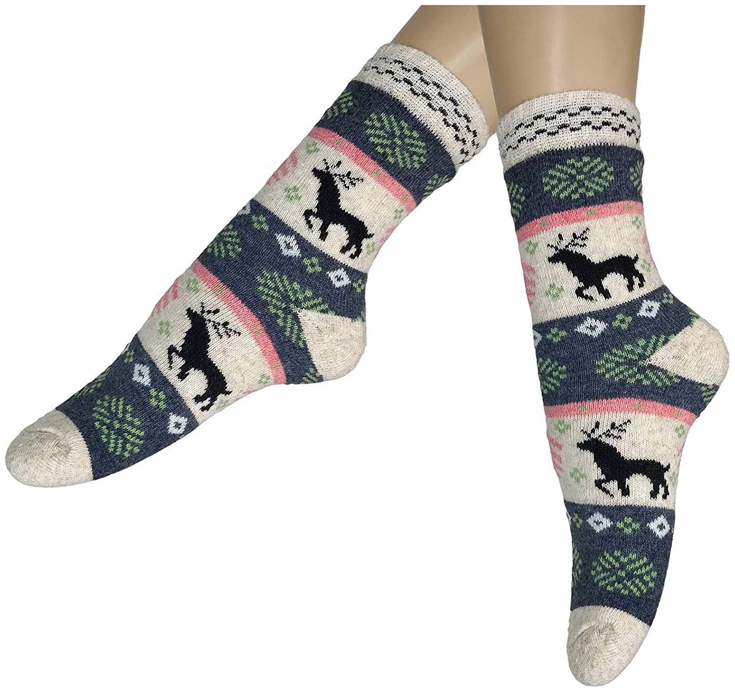 

PinKit Women s Winter Warm Woollen Socks (Pack of 1 Pair)