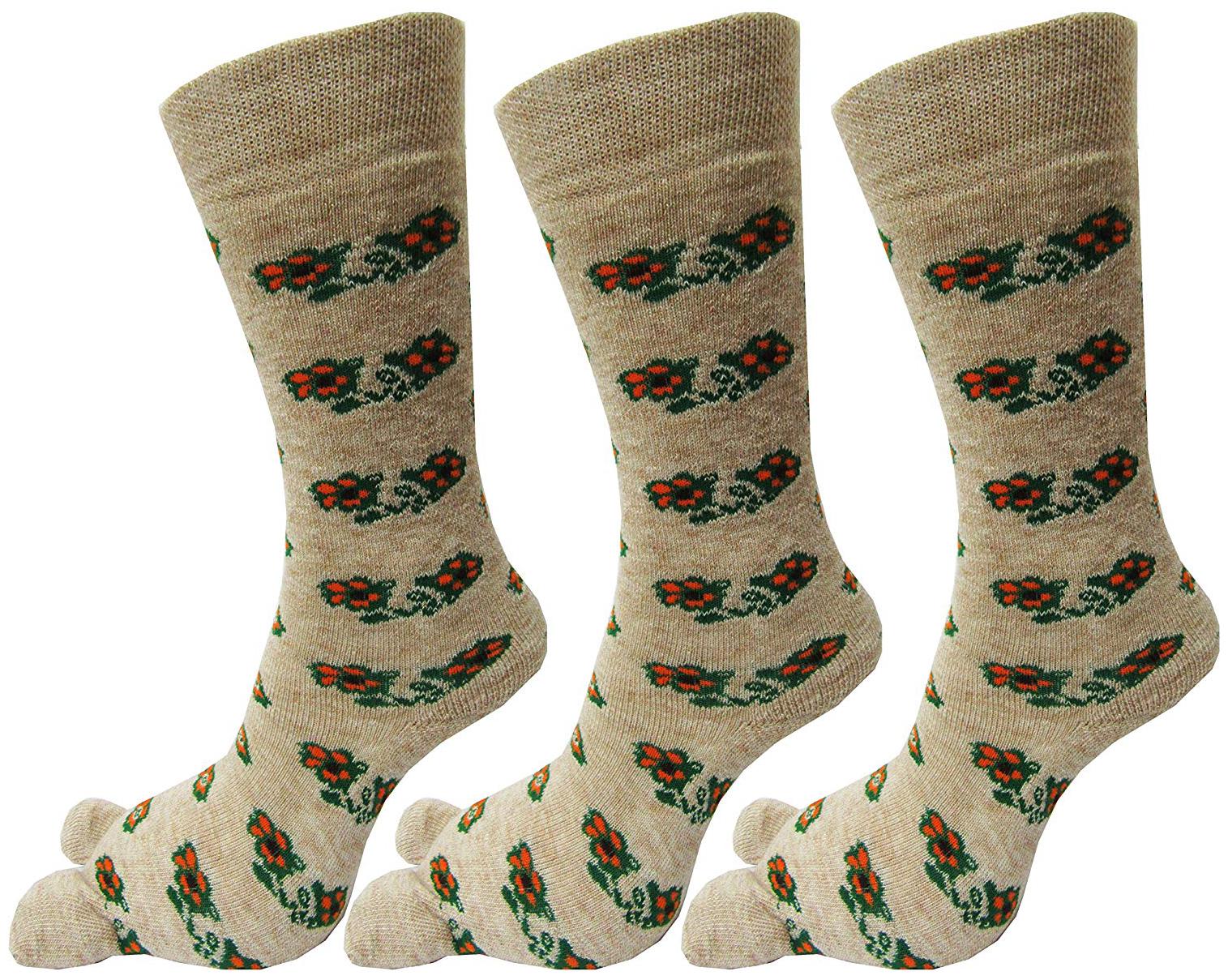 

PinKit Women s Warm Socks Terry Wool Thicken Socks with Thumb Winter Socks (Beige Free Size) Pack of 3 Pairs (Any 3 Designs)