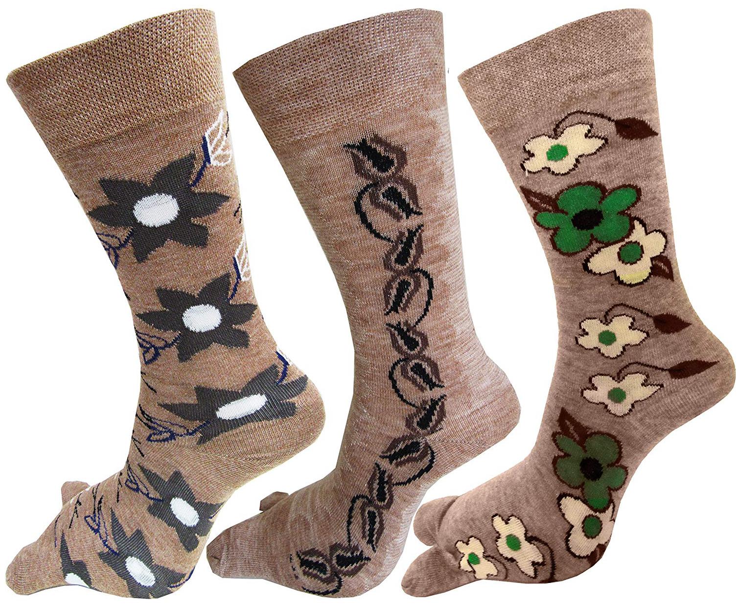 

PinKit Women s Warm Socks Terry Wool Thicken Socks with Thumb Winter Socks (Beige Free Size) Pack of 3 Pairs (Any 3 Designs)