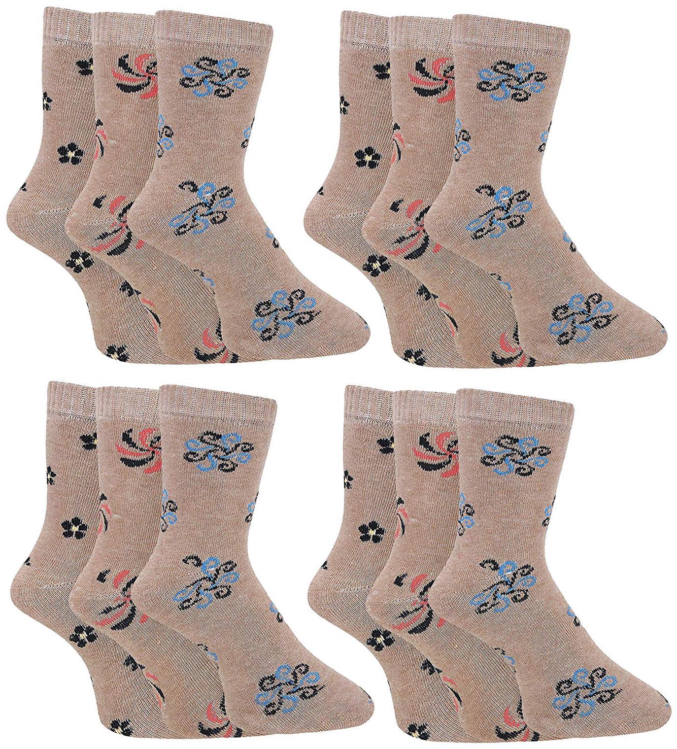 

PinKit Women s Winter Woolen Printed Socks