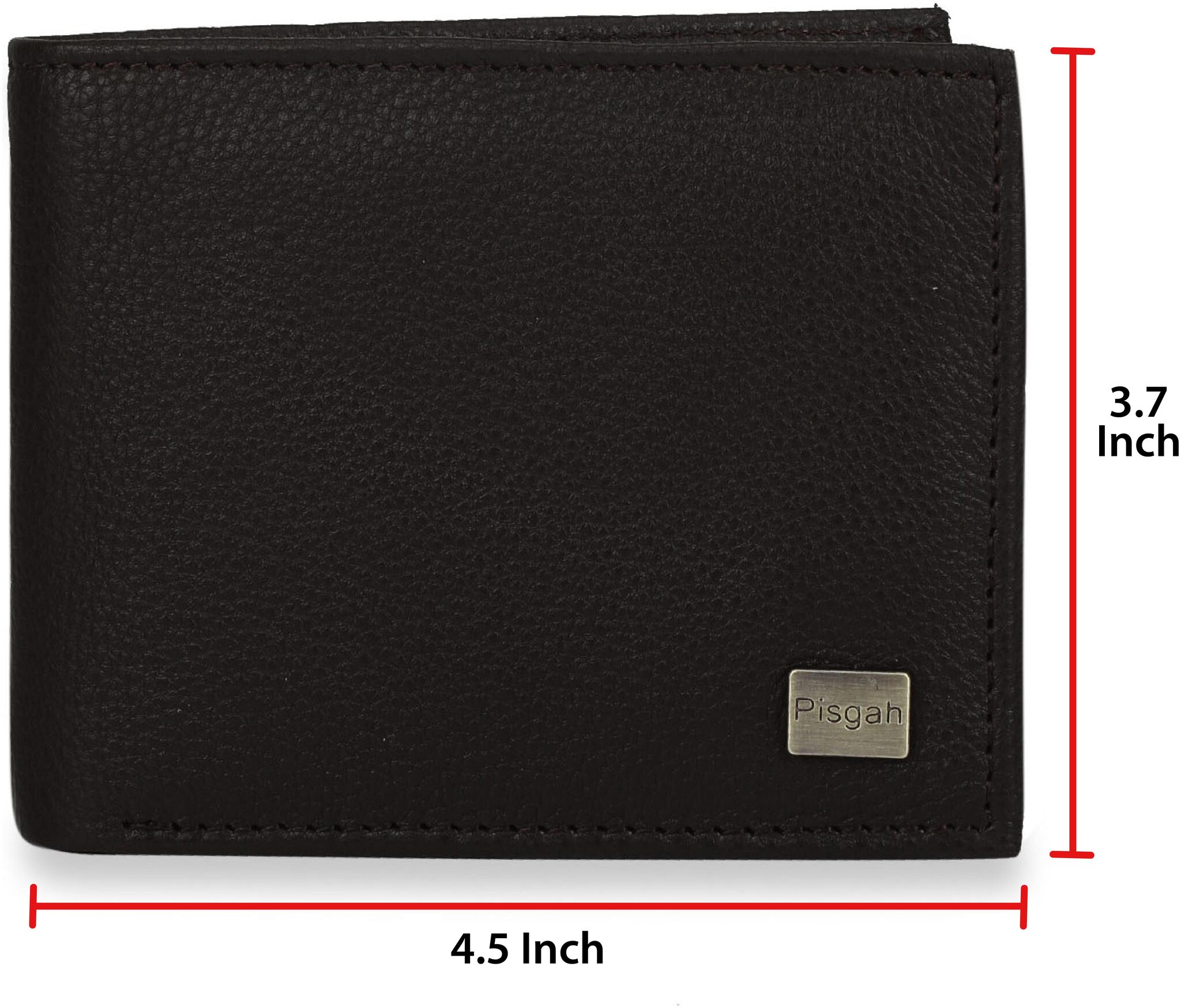 

Pisgah Men Brown Leather Bi-Fold Wallet ( Pack of 1 )