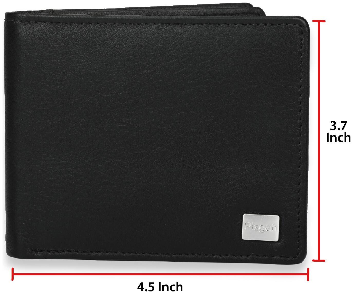 

Pisgah Men Black Leather Bi-Fold Wallet ( Pack of 1 )
