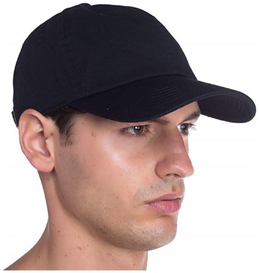 

Plain long peak caps