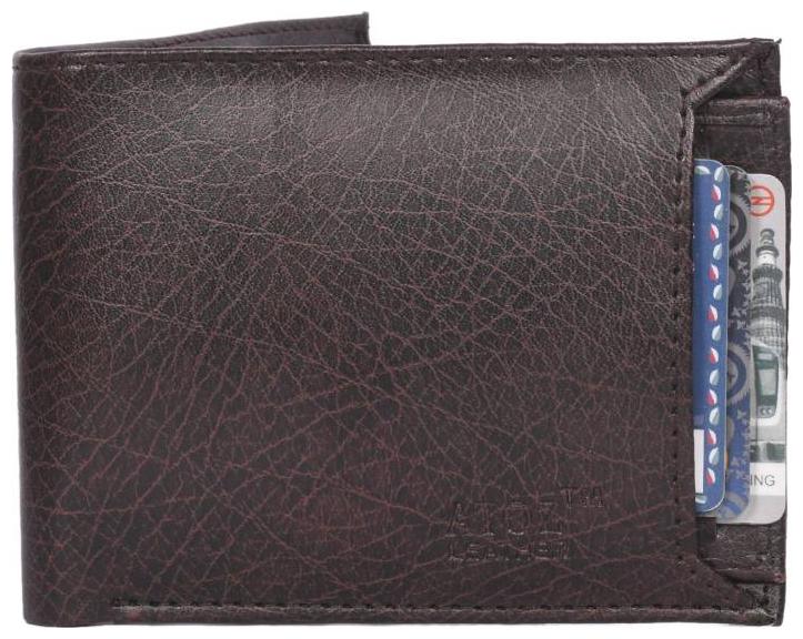 

pocket bazar Men Black Leather Bi-Fold Wallet ( Pack of 1 )
