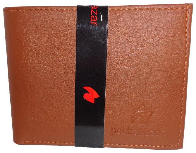 

pocket bazar Men Tan Pu Bi-Fold Wallet ( Pack of 1 )