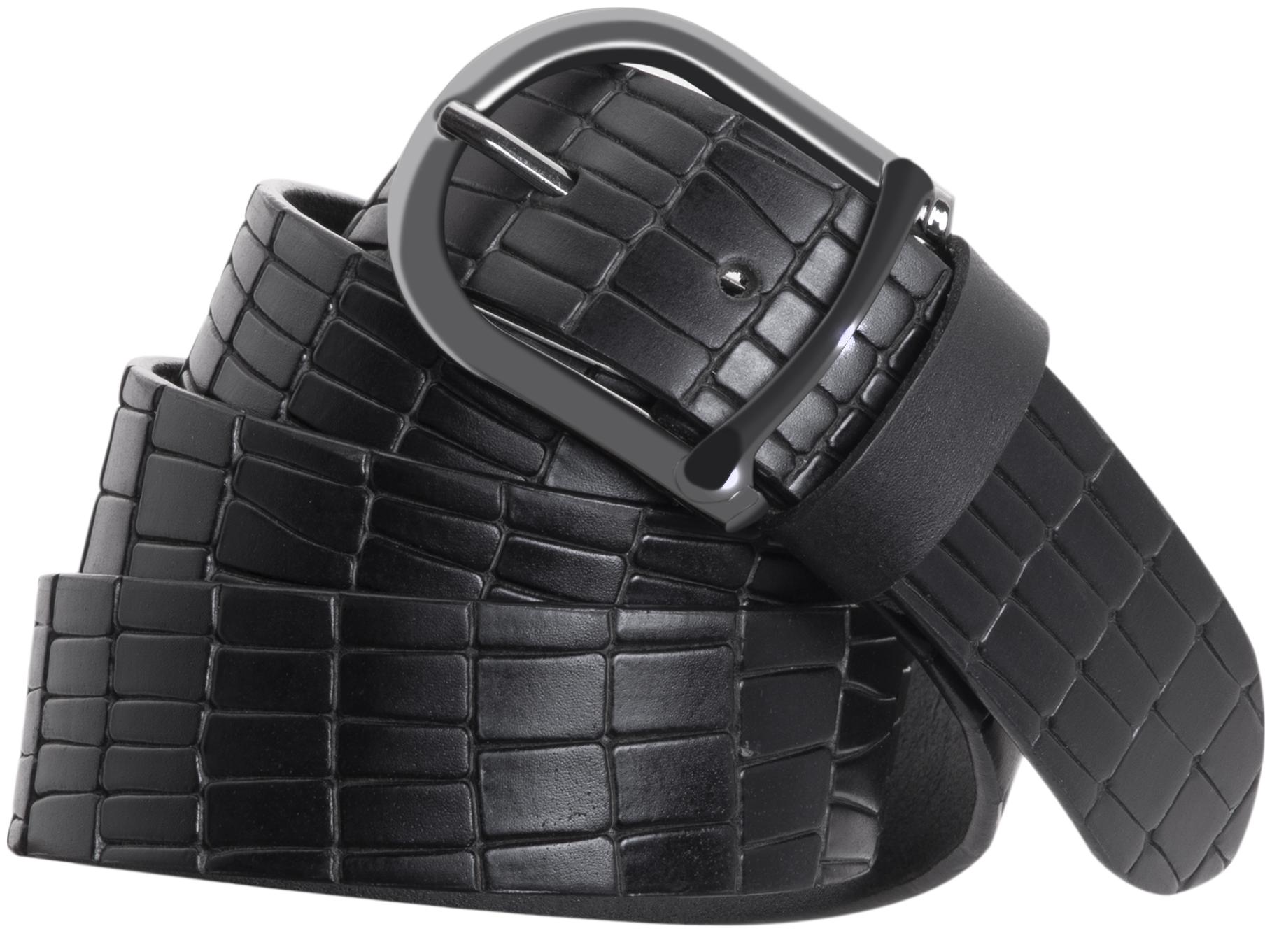 

POLLSTAR 100 Full Grain Men Leather Belt Pin Buckle Great for Jeans Casual Cowboy Work Wear (BT126BK)