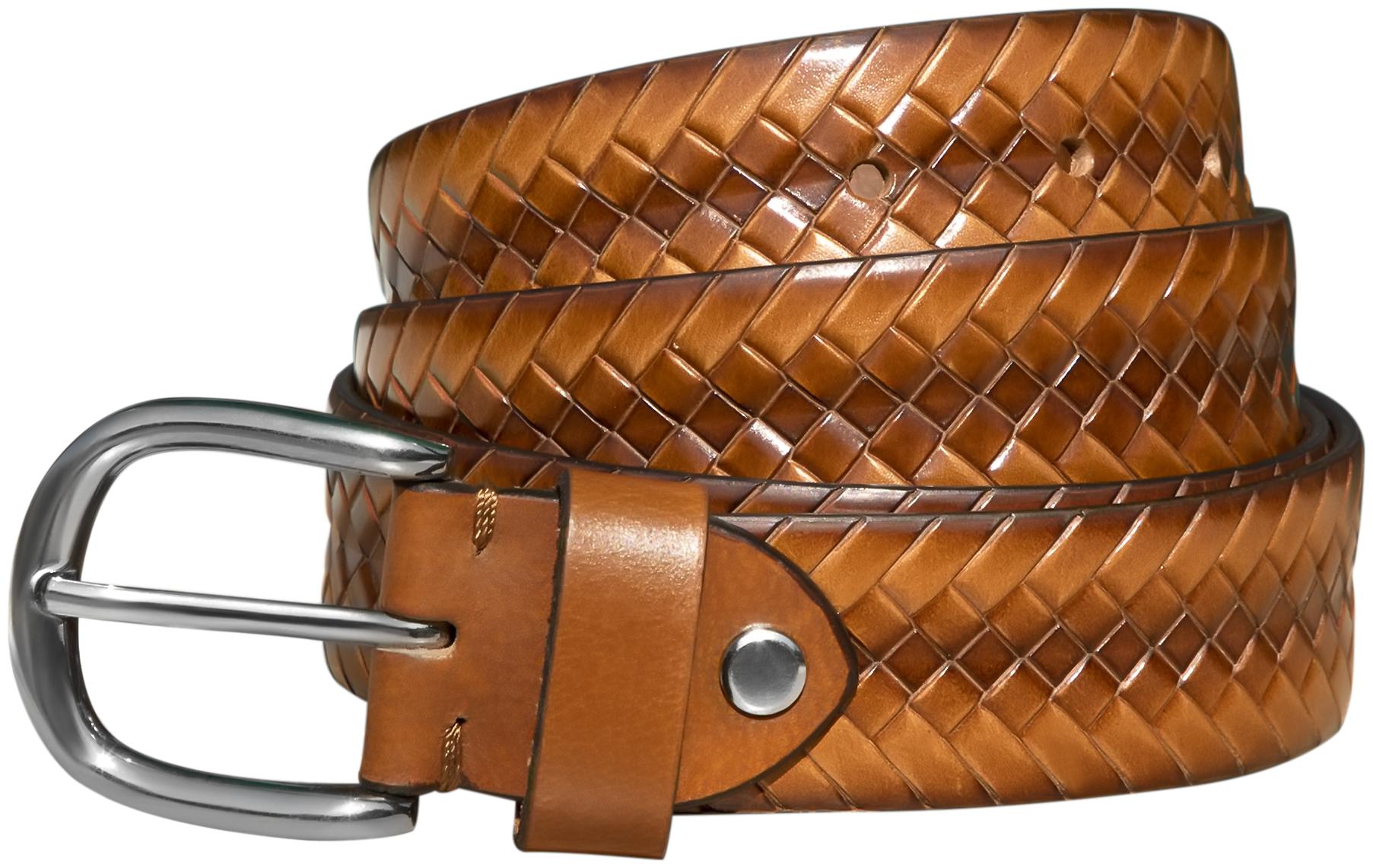 

POLLSTAR 100 Full Grain Men Leather Belt Pin Buckle Great for Jeans Casual Work Wear