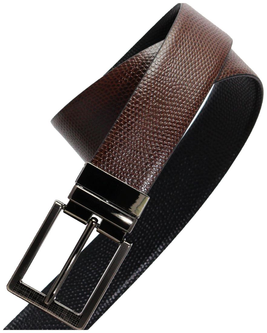 

POLLSTAR Black Brown Italian Leather Belt for Men Business Style 35mm (BT105)