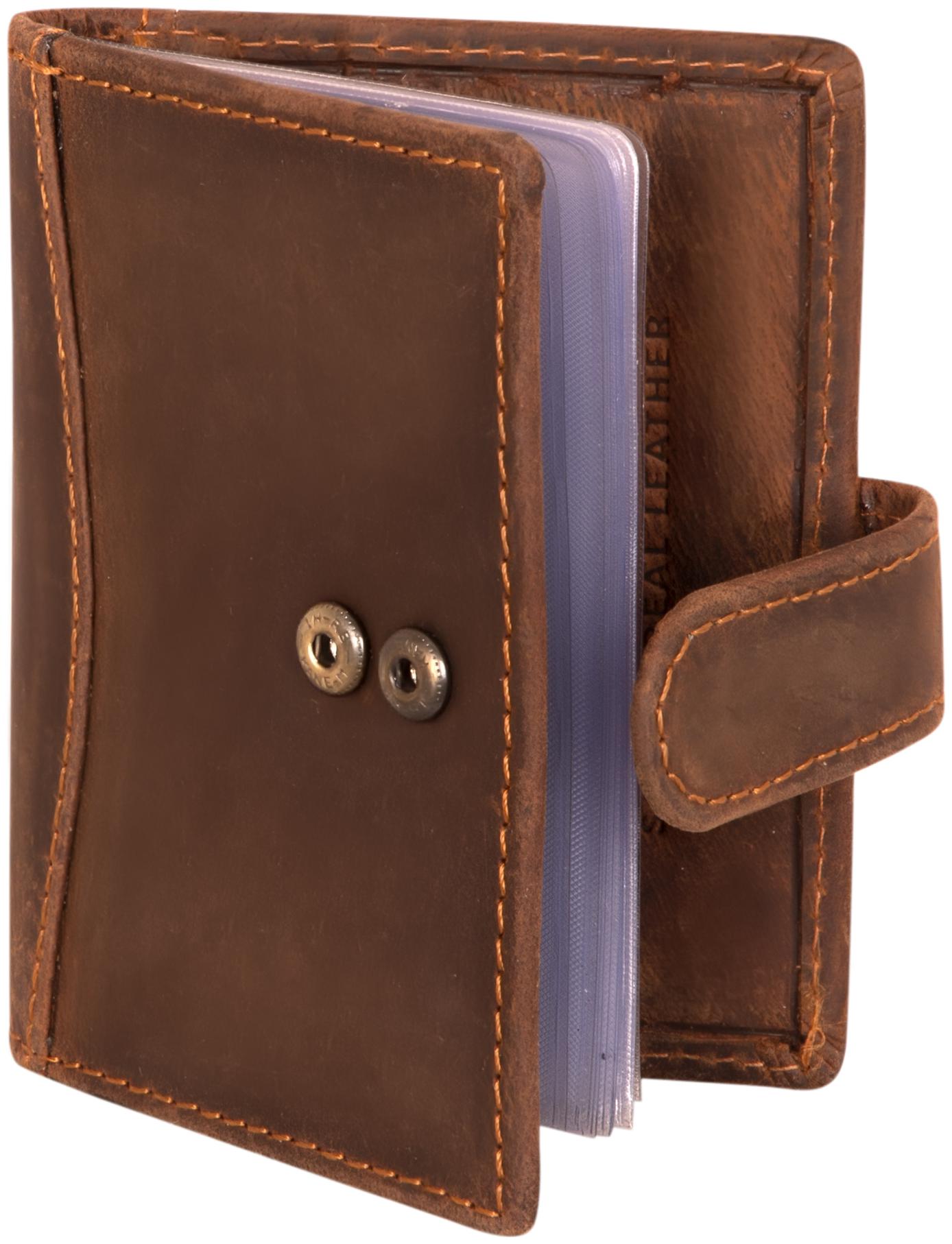

POLLSTAR Unisex Leather Card holder - Brown Pack of 1