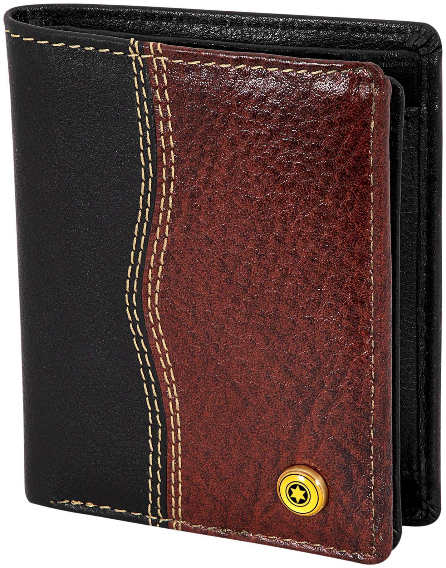 

POLLSTAR Men Black Leather Bi-Fold Wallet ( Pack of 1 )