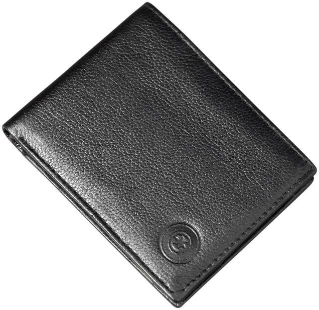 POLLSTAR RFID Blocking classic Genuine Leather Wallets (WL713BK)