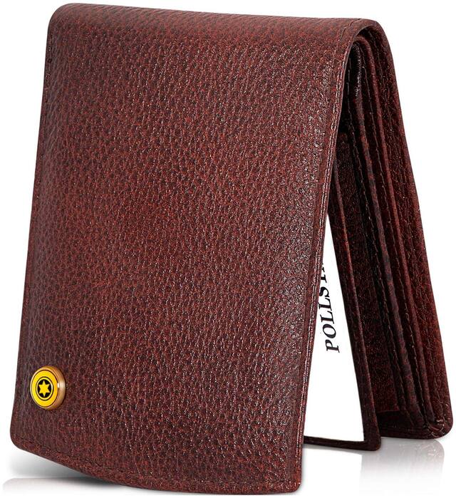 POLLSTAR Men Brown Leather Bi-Fold Wallet