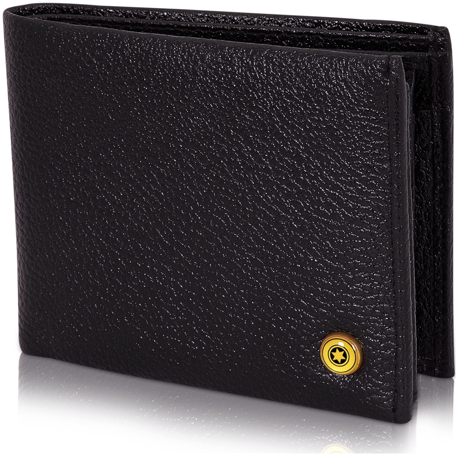 

POLLSTAR Men Black Leather Bi-Fold Wallet ( Pack of 1 )