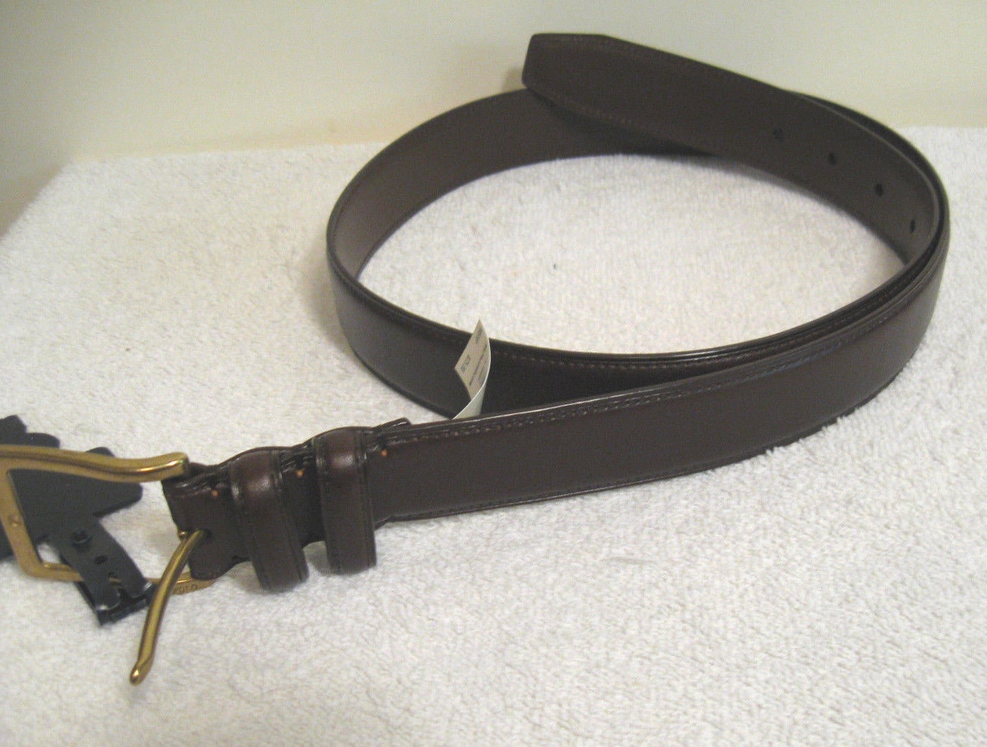 

Polo Ralph Lauren Men s Vachetta Square-Buckle Belt NWT Mahogany