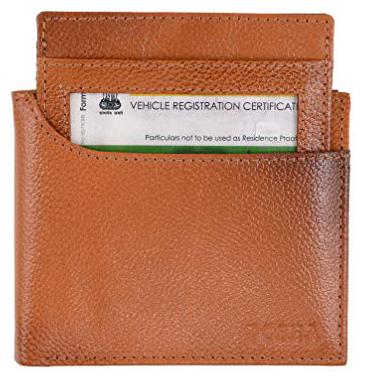 

Posha Men Tan Leather Bi-Fold Wallet ( Pack of 1 )