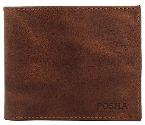 

Posha Men Brown Leather Bi-Fold Wallet ( Pack of 1 )