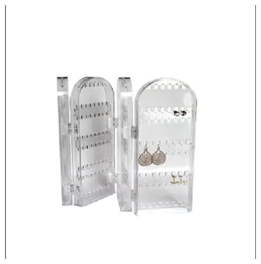 

Premsons Clear Acrylic Folding Earring Hook Stand Display Holder and Organizer Folding Multiplayer Women s