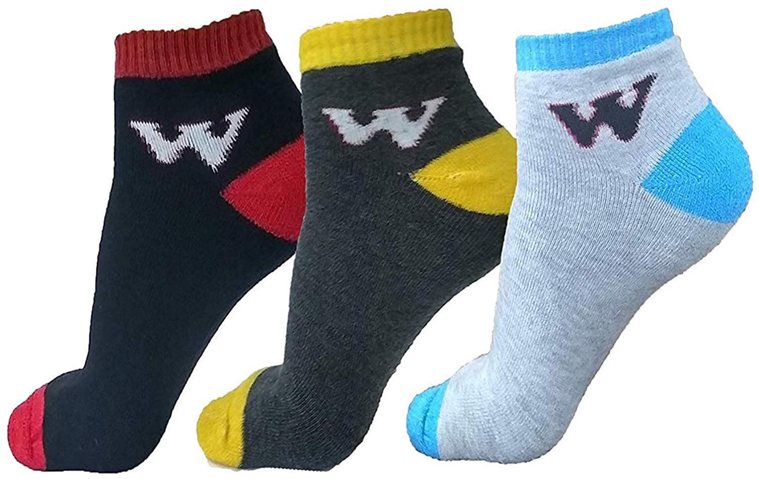 

PINKIT Multi Cotton Ankle length socks ( 3 pairs )