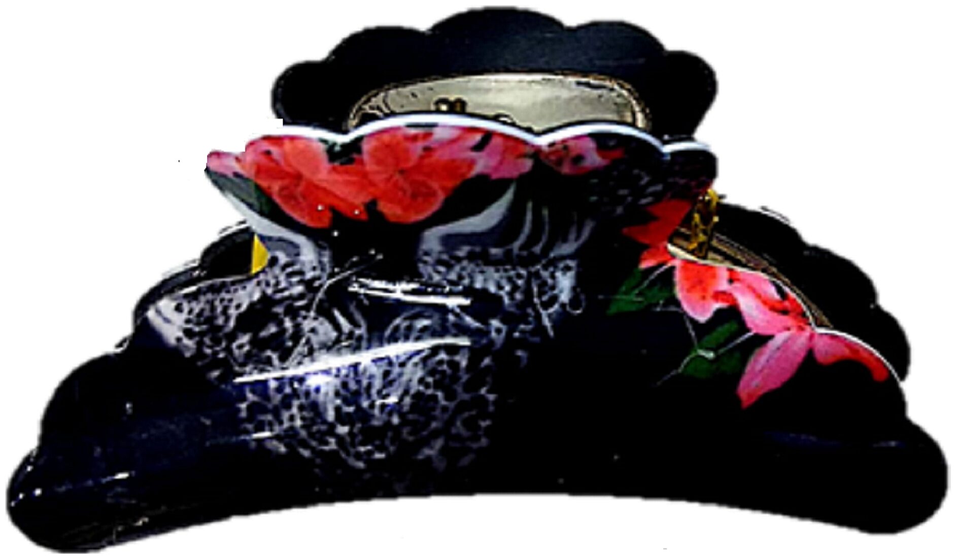

Proplady Designer Print Hair Clip (L Size) Butterfly Clutch Claws Clip for Girls Women