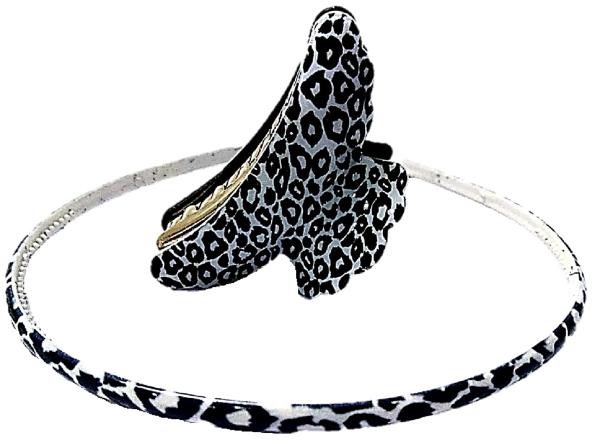 

Proplady Designer Black Collection Hair Clip Hair Band Combo (2 piece set L Size) Butterfly Clutch Claws Clip Banana Clip for Girls Women