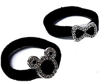 Buy Proplady Designer Pack Of 2 Rhinestone Stud Black Elastic