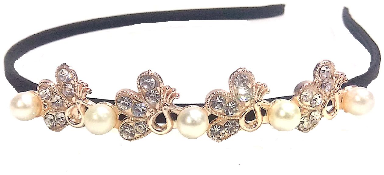 

PROPLADY Women Hair band ( Silver Set of 1 )