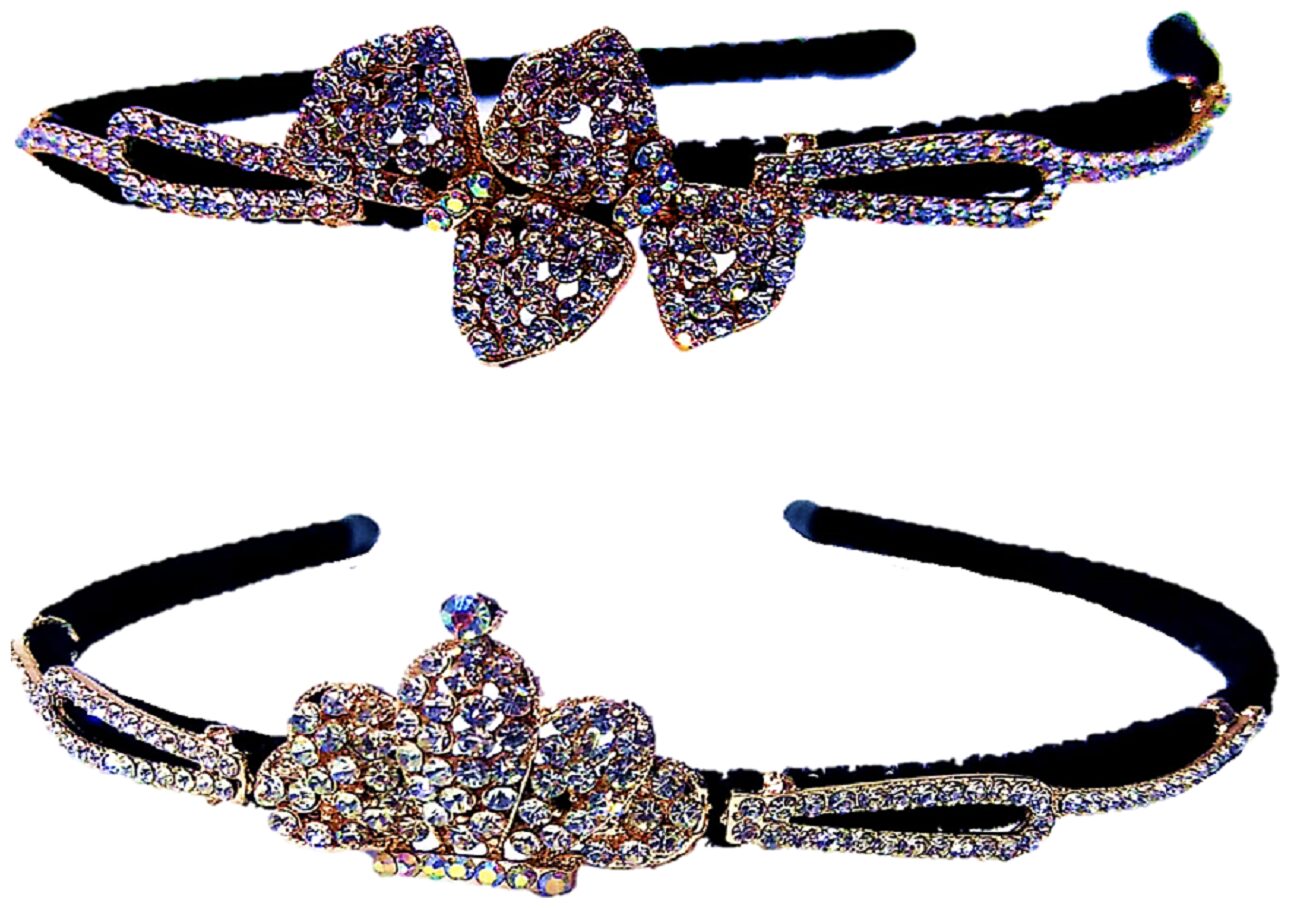 

PROPLADY Women Hair band ( Silver Set of 2 )