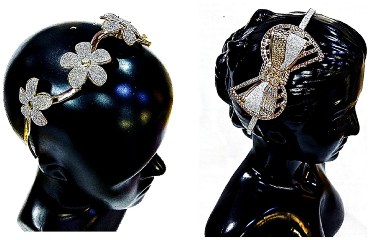 

PROPLADY Women Hair band ( Silver Set of 2 )