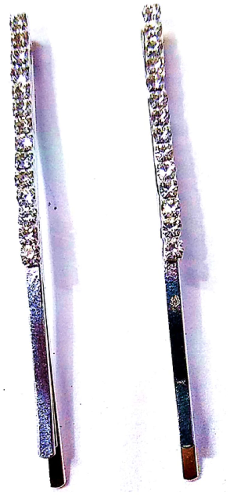 

Proplady Partywear (2 pieces) Stylish Rhinestone Silver Hair Clips Hair Pins Tic Tacs for Girls Women Wedding Hair Accessories Designer Hair Clips