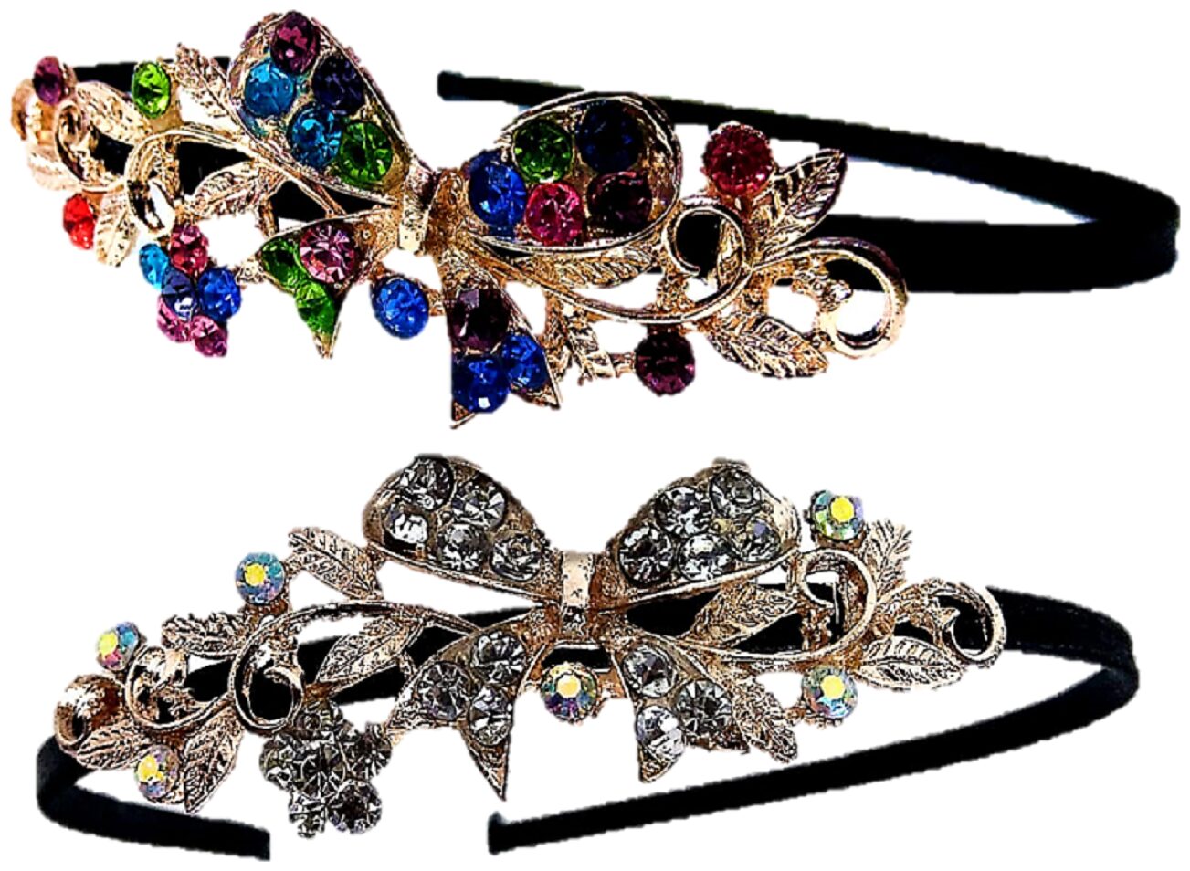 

PROPLADY Women Hair band ( Silver Set of 2 )