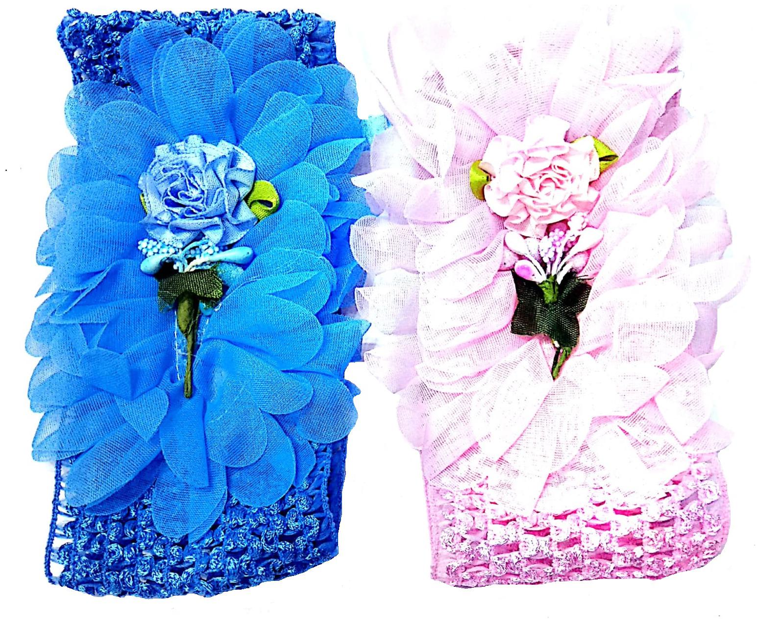 

PROPLADY Women Hair band ( Blue Pink Set of 2 )