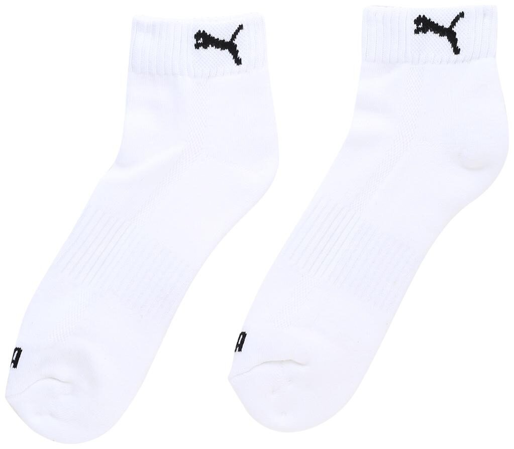 

Puma White Elastane Crew length socks ( Pack of 2 )