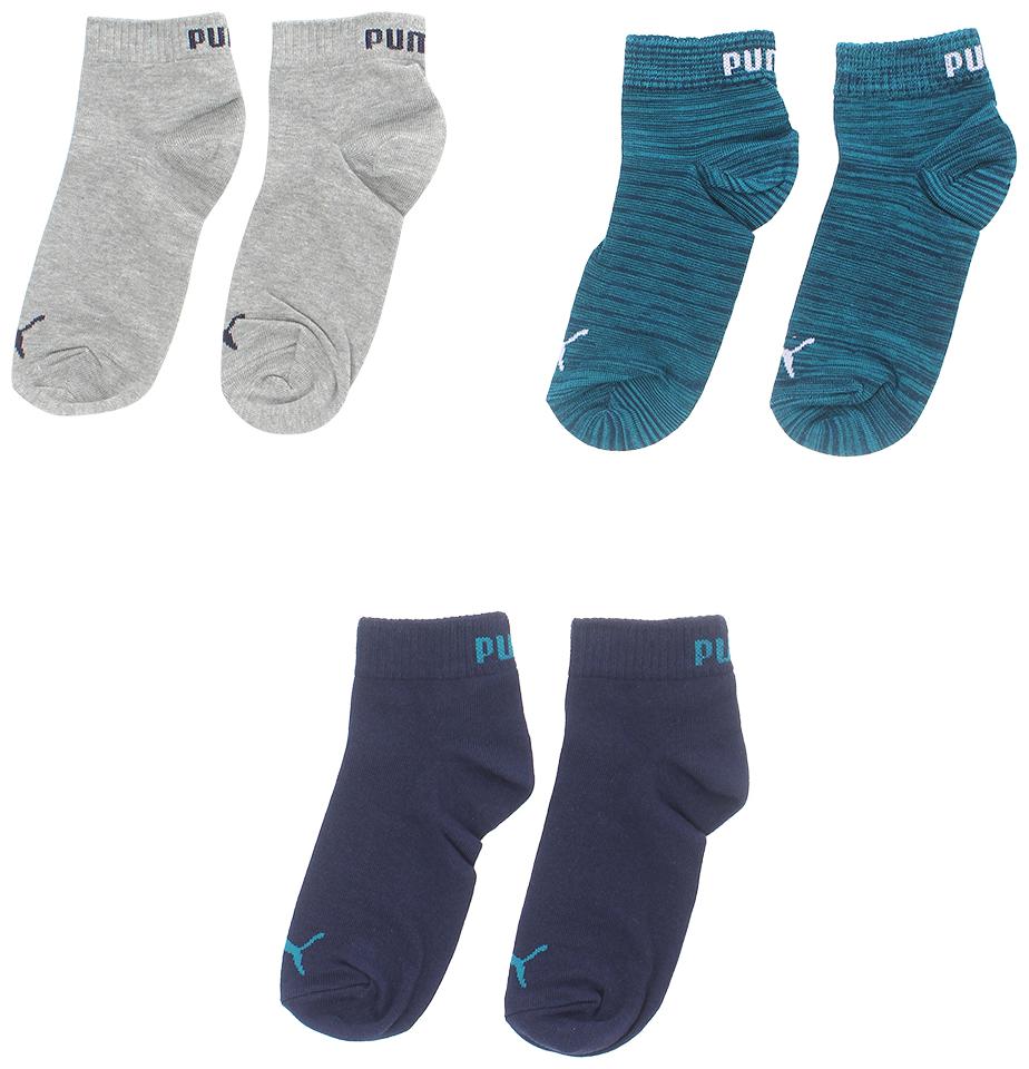 

Puma Blue Elastane Crew length socks ( Pack of 3 )