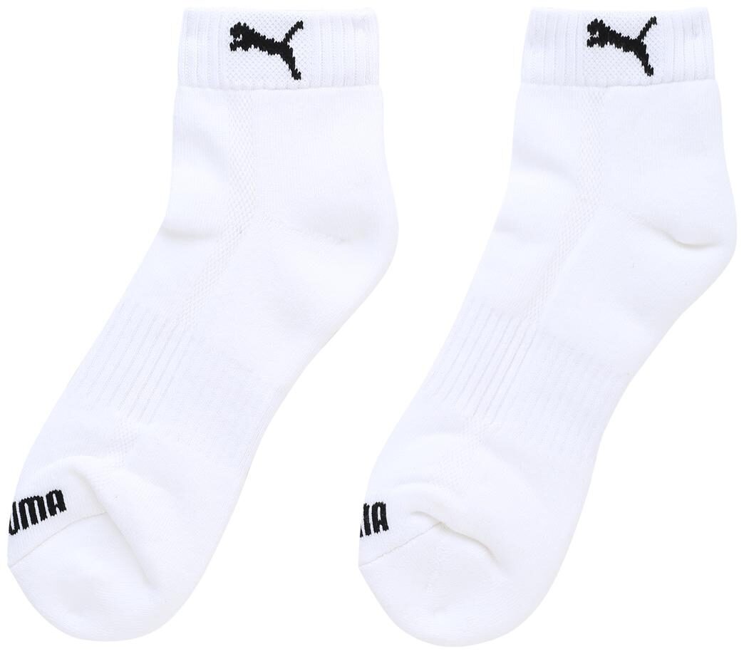 

Puma White Elastane Crew length socks ( Pack of 2 )