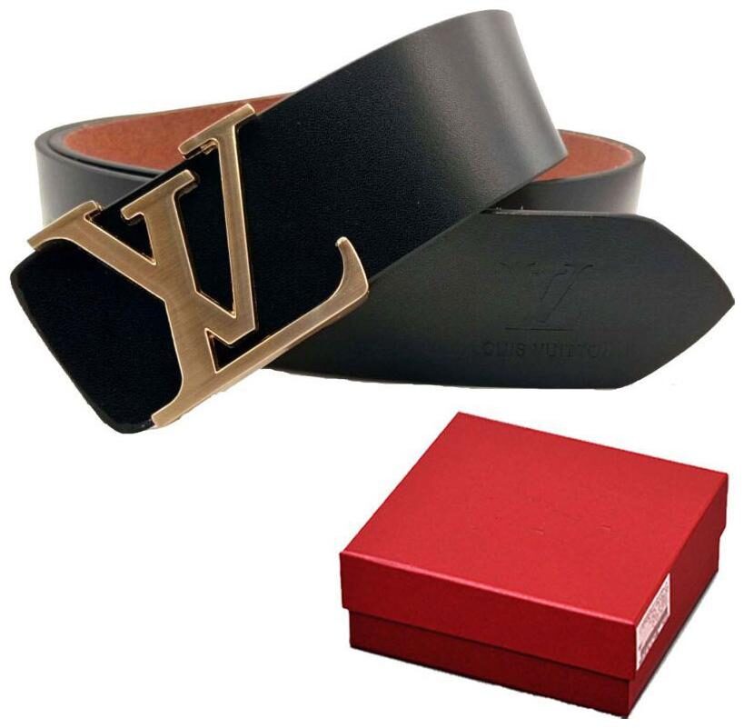 

Pure Leather Belt for Men Casual Leather Belt For Men Fashionable Black Belt Golden Buckle Party wear Box Packed