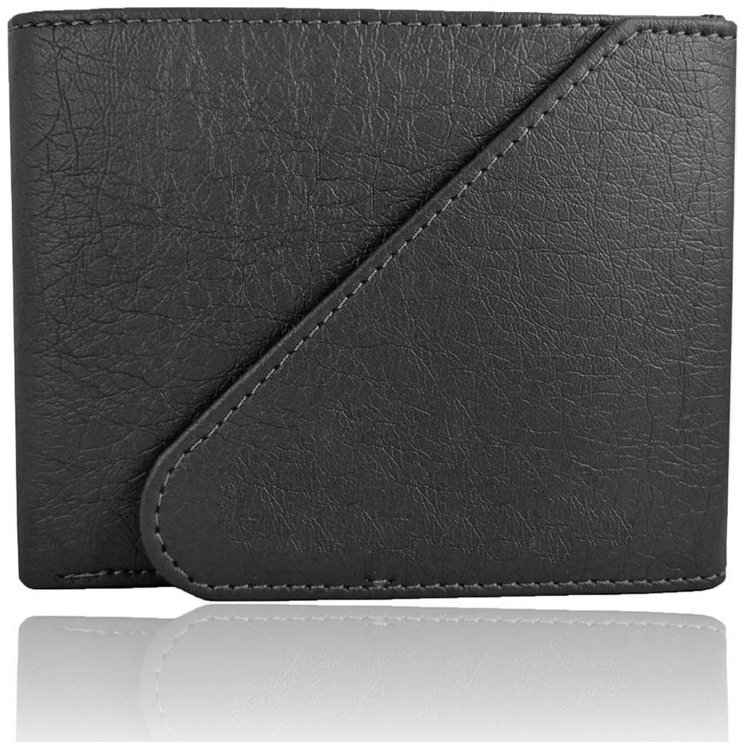 

Pure Leather (pu) Stylish Purse for Men Black Colour Long Lasting Quality Hand Made (M-0003)