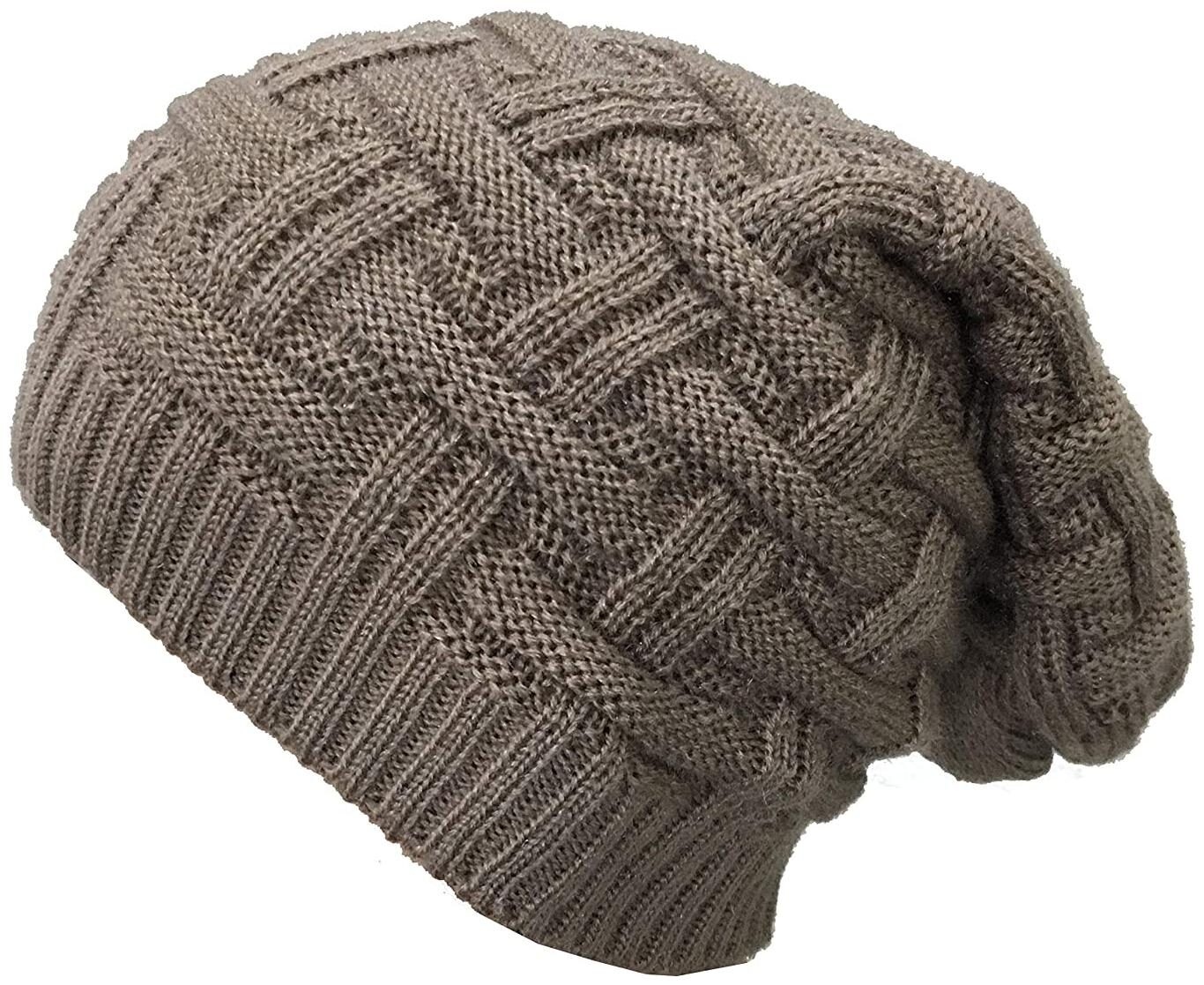 

QUXXA Long Beanie Winter Wool Warmer Thick Stretchable for Men