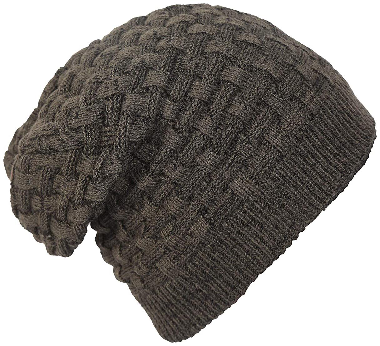 

QUXXA Long Beanie Winter Wool Warmer Thick Stretchable for Men
