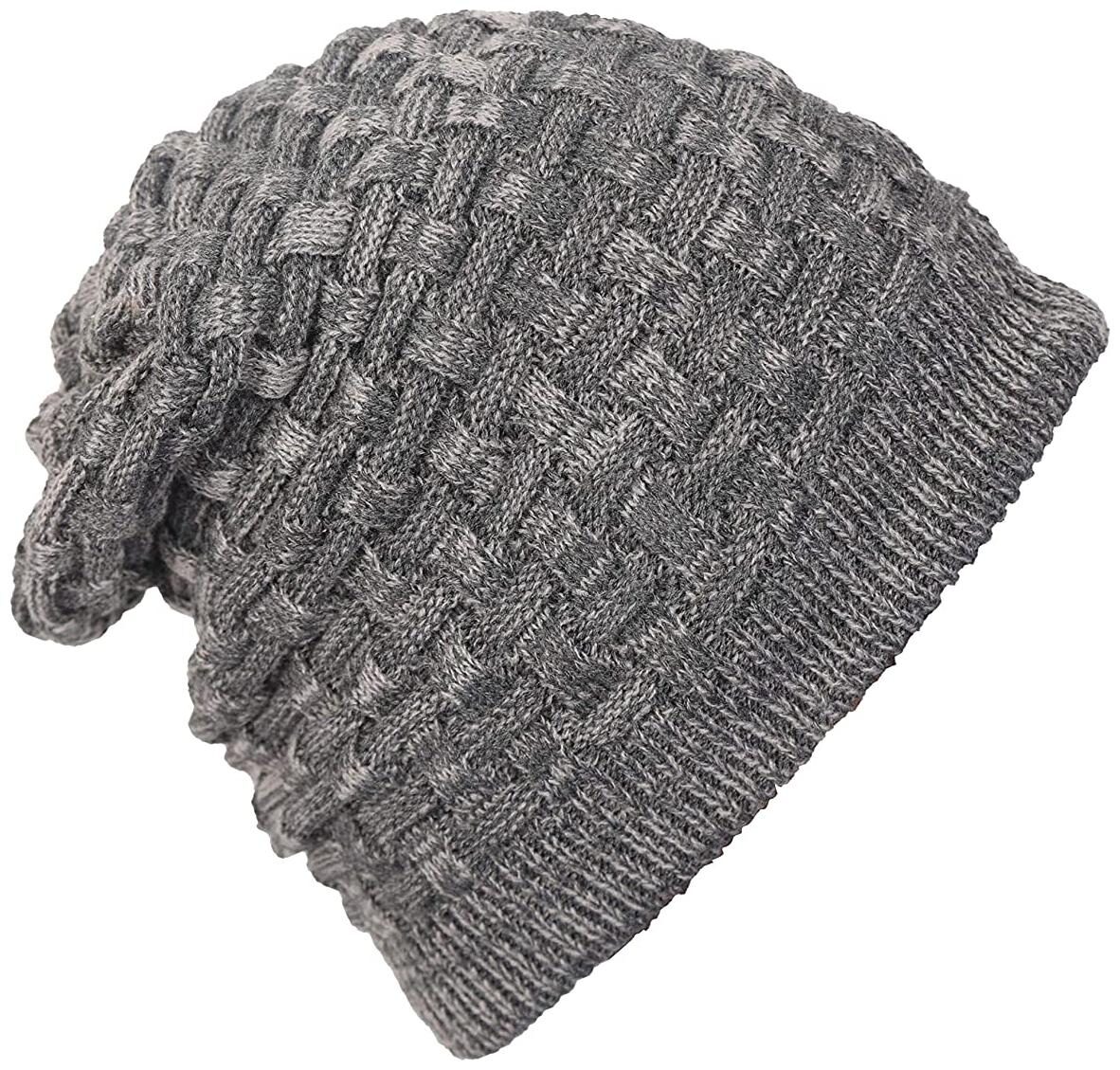 

QUXXA Long Beanie Winter Wool Warmer Thick Stretchable for Men