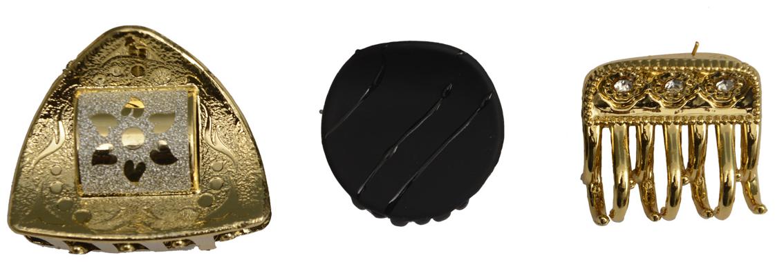 

RABIA TAJ PEARL ARTS Women Hair claw ( Multi Set of 3 )
