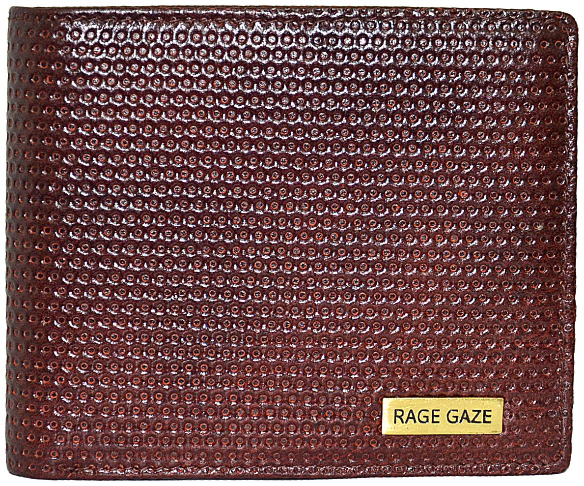 

RAGE GAZE Men Brown Leather Bi-Fold Wallet ( Pack of 1 )