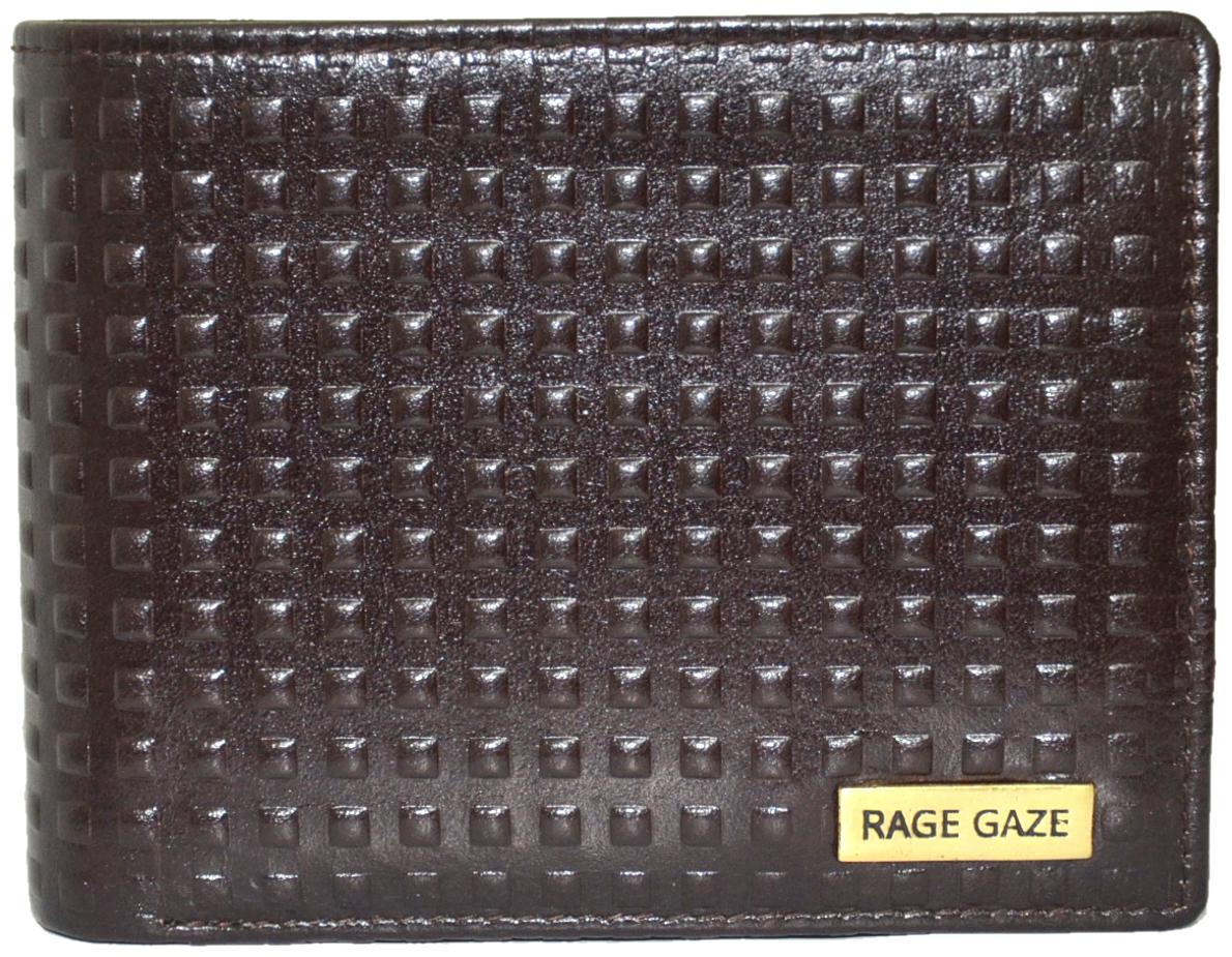 

RAGE GAZE Men Brown Leather Bi-Fold Wallet ( Pack of 1 )