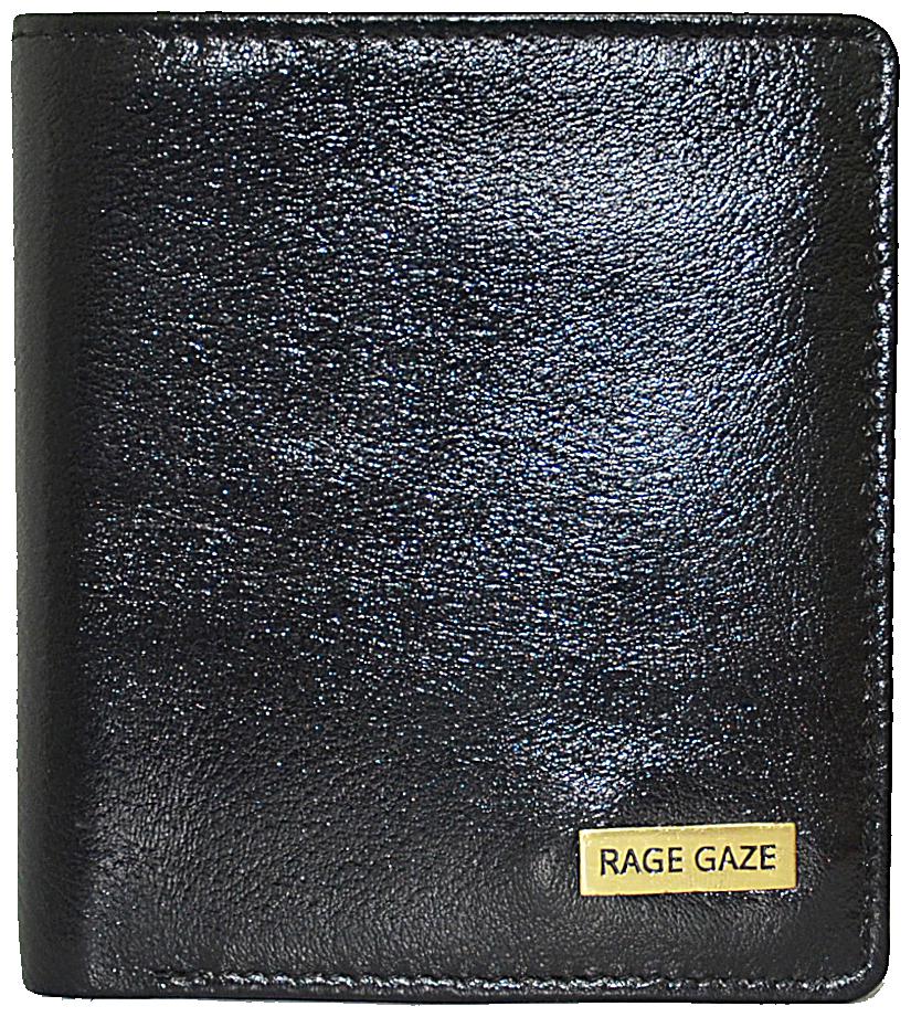 

RAGE GAZE Men Black Leather Bi-Fold Wallet ( Pack of 1 )